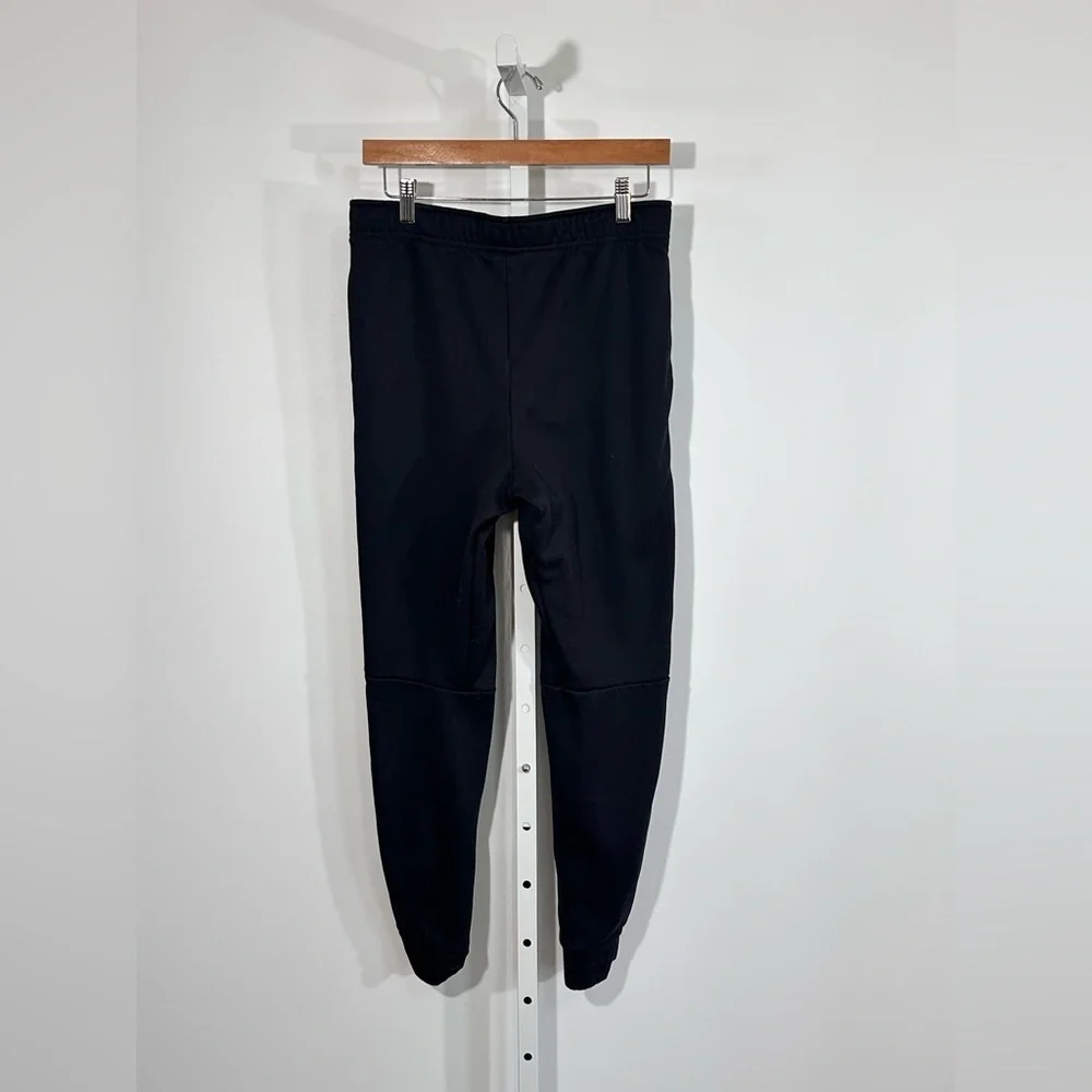 NIKE Dri-Fit Black Jogger Sweatpants Big Swoosh Athletic Pants M